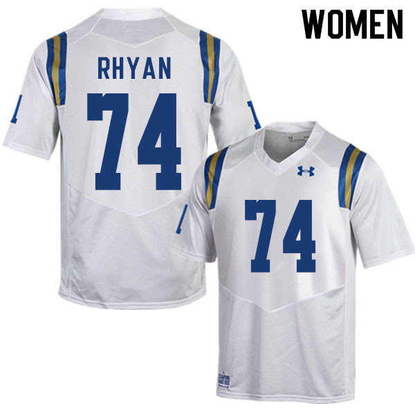 Women #74 Sean Rhyan UCLA Bruins College Football Jerseys Sale-White - Click Image to Close
